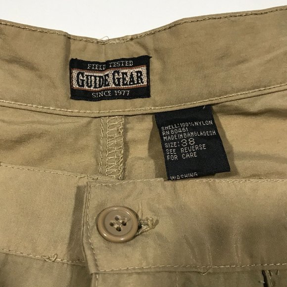 Field Tested Guide Gear Nylon Convertible Outdoor Hiking Pants Mens 35"X29" - Picture 3 of 4